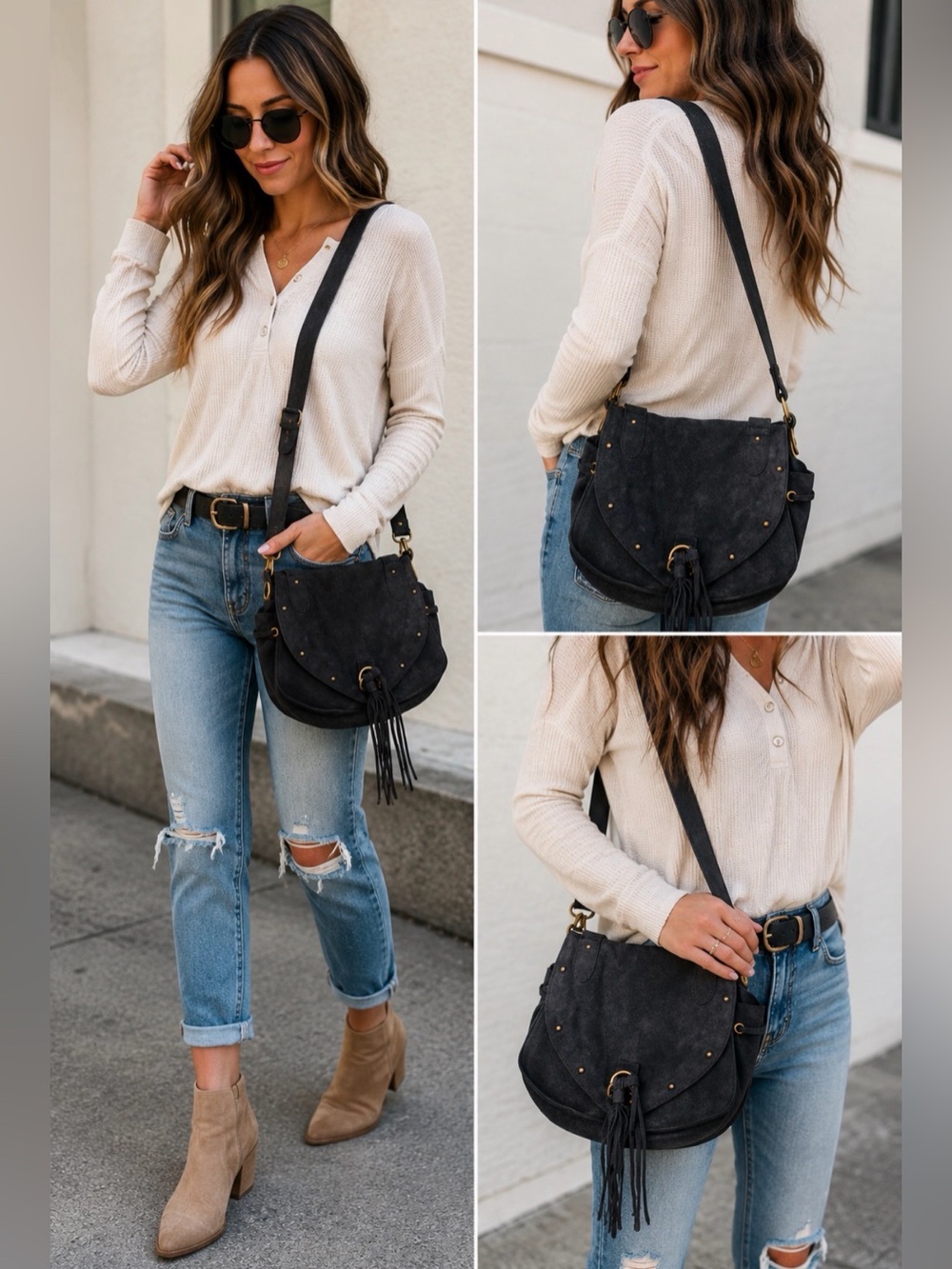 See by Chloe rare suede saddle bag purse